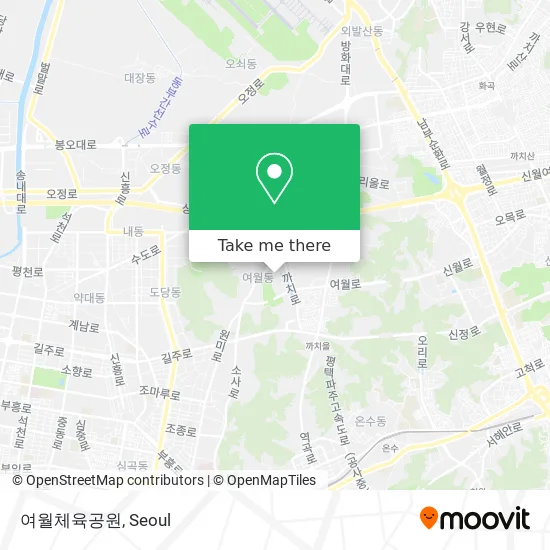 여월체육공원 map