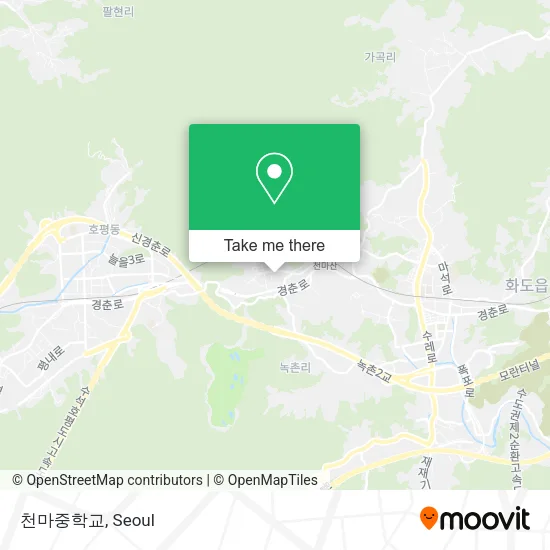 천마중학교 map