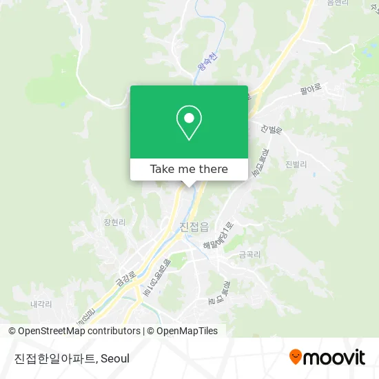 진접한일아파트 map