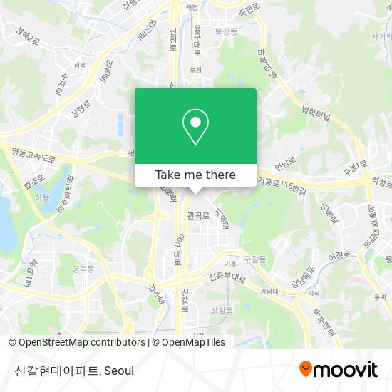 신갈현대아파트 map