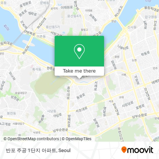 반포 주공 1단지 아파트 map