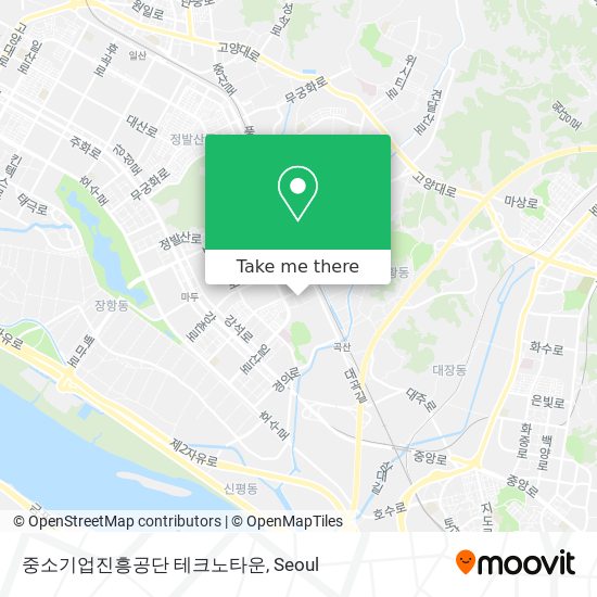 중소기업진흥공단 테크노타운 map