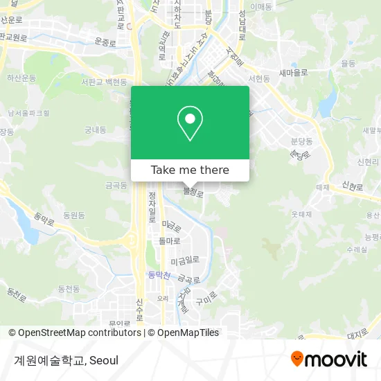 계원예술학교 map