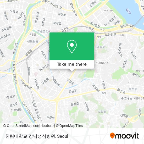 한림대학교 강남성심병원 map