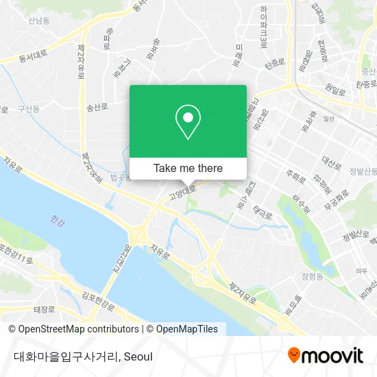대화마을입구사거리 map