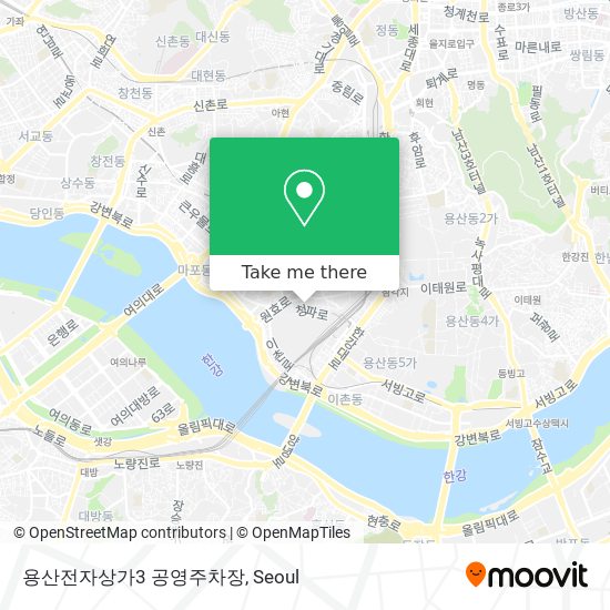 용산전자상가3 공영주차장 map