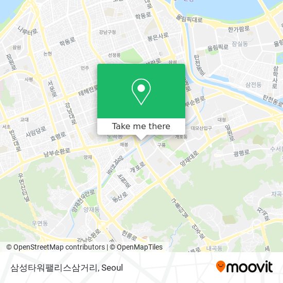 삼성타워팰리스삼거리 map