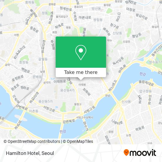 Hamilton Hotel map