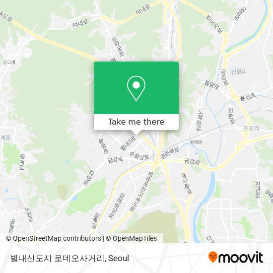 별내신도시 로데오사거리 map