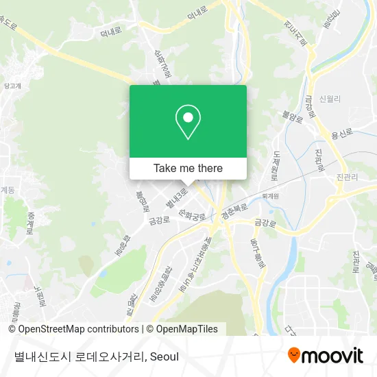 별내신도시 로데오사거리 map