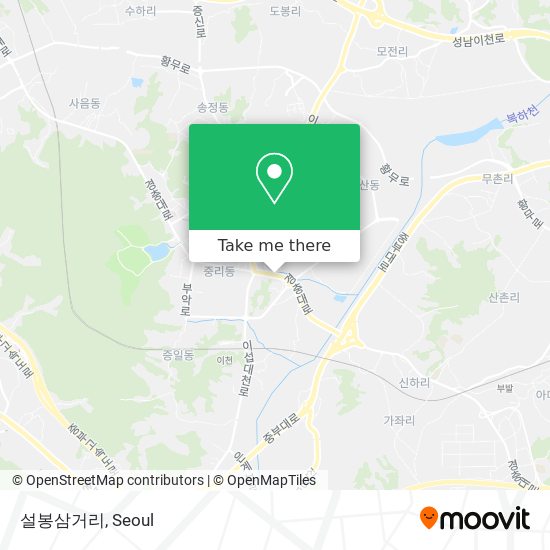 설봉삼거리 map