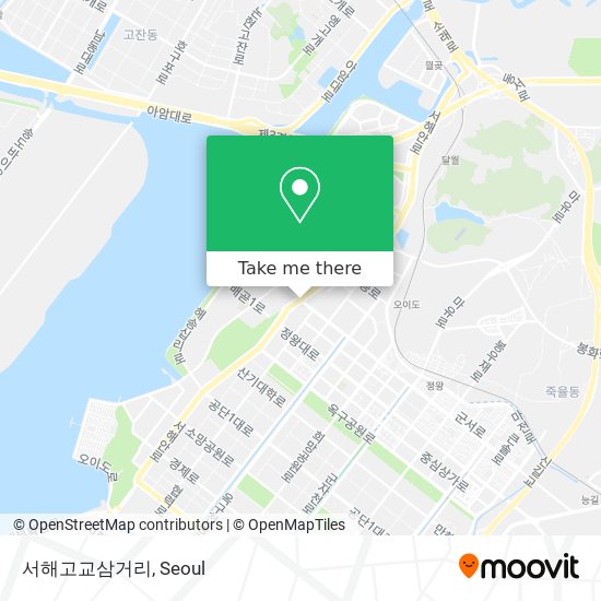 서해고교삼거리 map