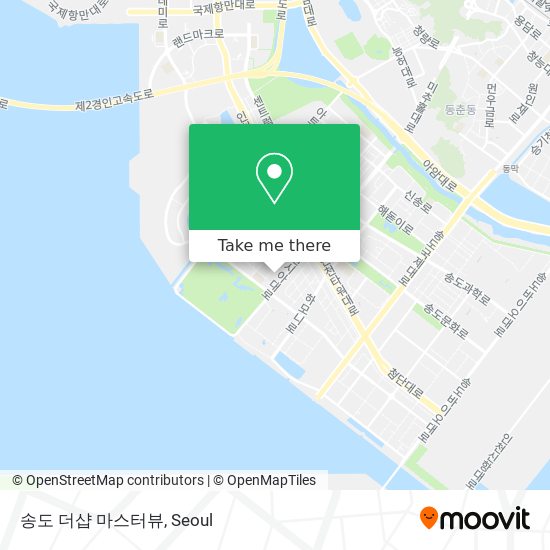 송도 더샵 마스터뷰 map