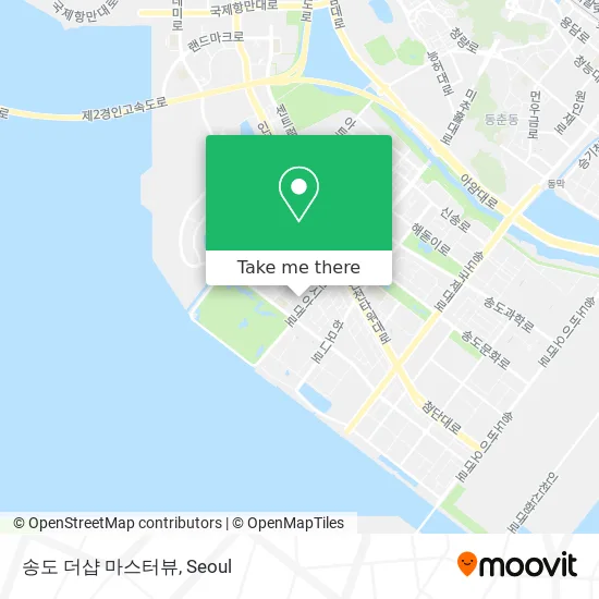 송도 더샵 마스터뷰 map