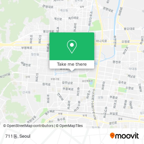711동 map