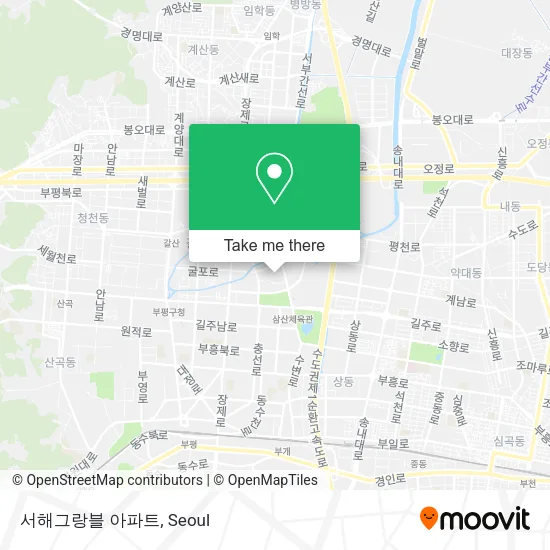 서해그랑블 아파트 map