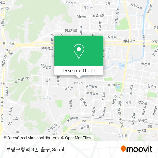 부평구청역 3번 출구 map