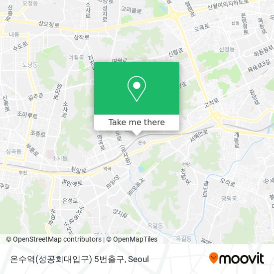 온수역(성공회대입구) 5번출구 map