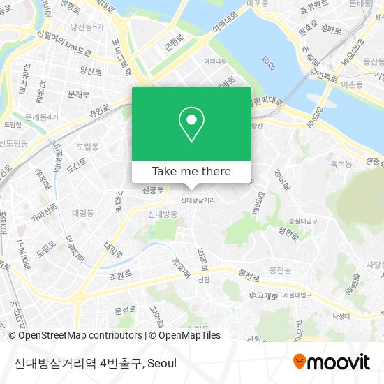 신대방삼거리역 4번출구 map