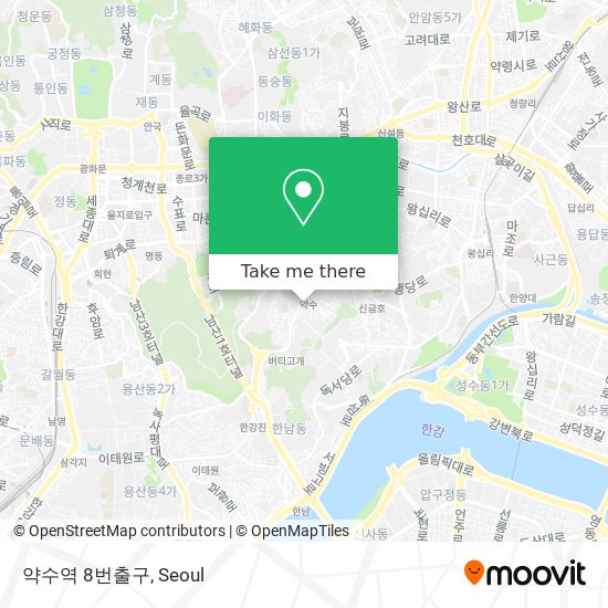 약수역 8번출구 map