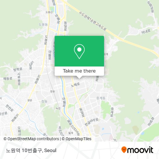 노원역 10번출구 map