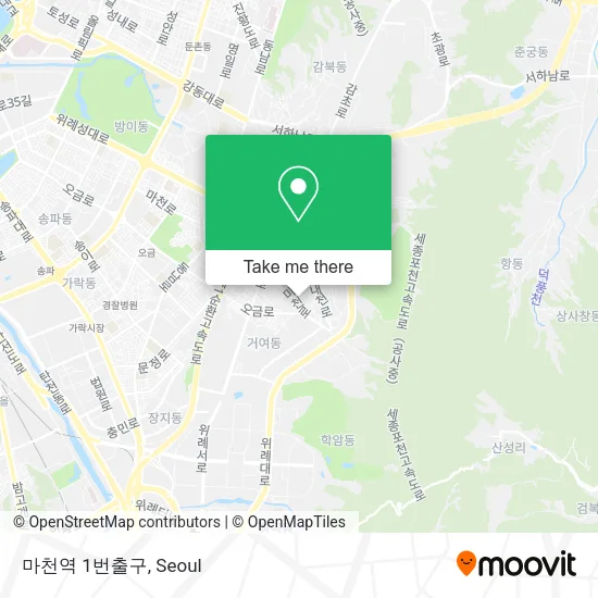 마천역 1번출구 map