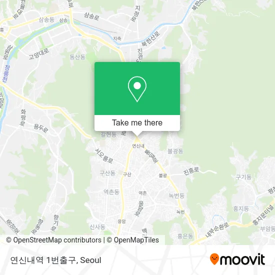 연신내역 1번출구 map