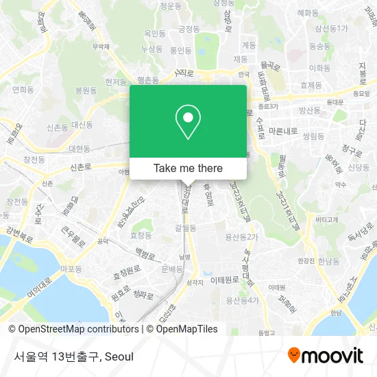 서울역 13번출구 map