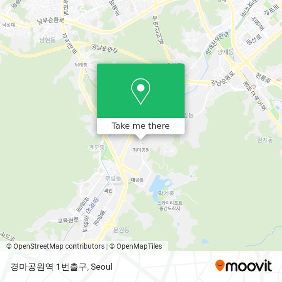 경마공원역 1번출구 map