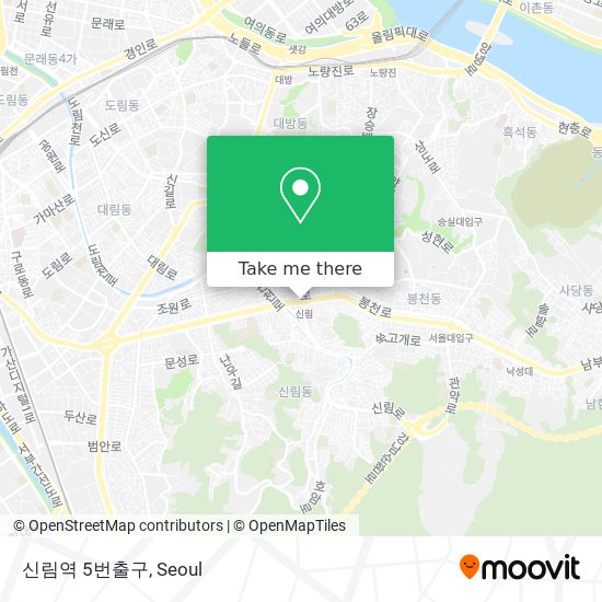 신림역 5번출구 map