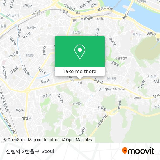 신림역 2번출구 map