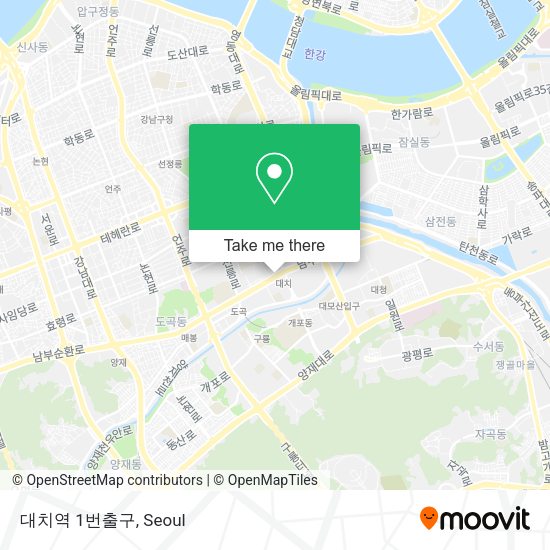 대치역 1번출구 map