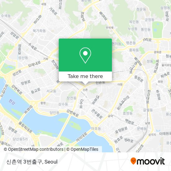 신촌역 3번출구 map