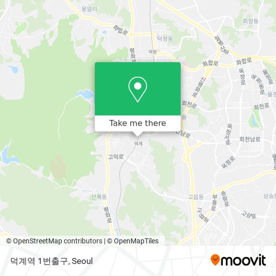 덕계역 1번출구 map