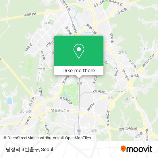 당정역 3번출구 map