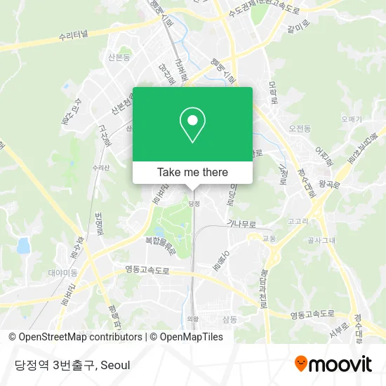 당정역 3번출구 map