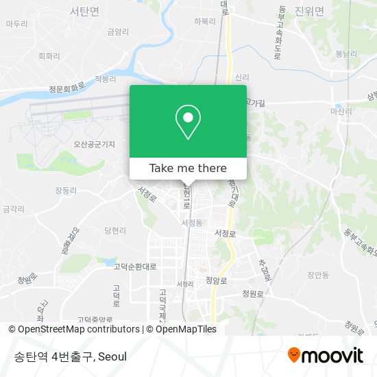 송탄역 4번출구 map