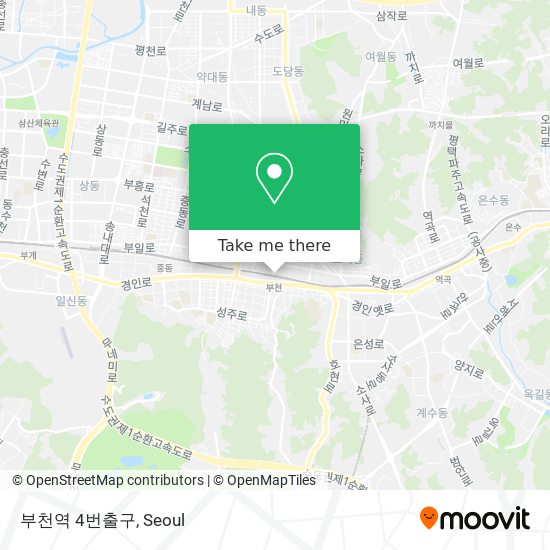 부천역 4번출구 map