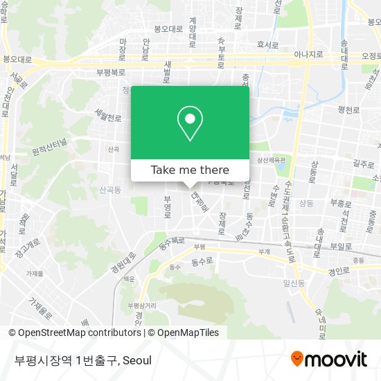 부평시장역 1번출구 map