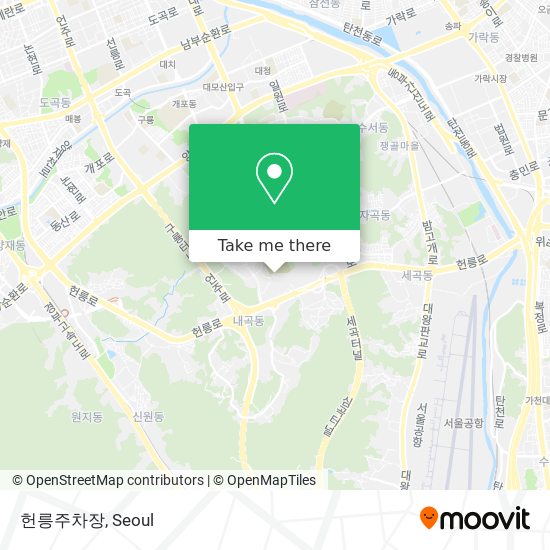헌릉주차장 map