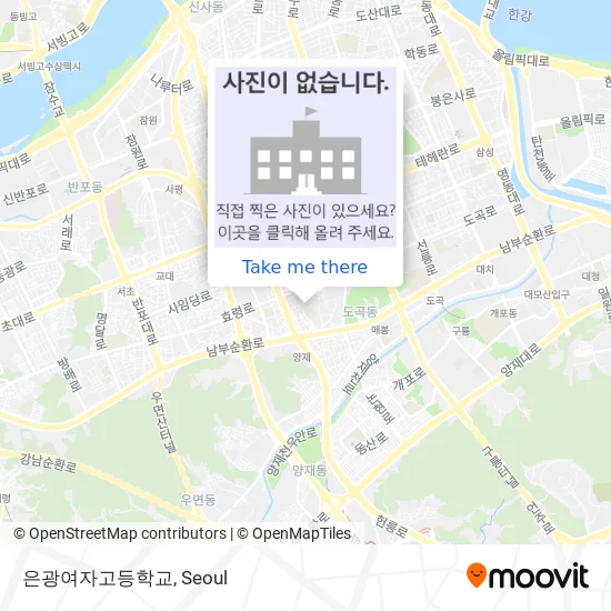 은광여자고등학교 map