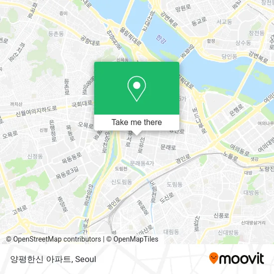 양평한신 아파트 map