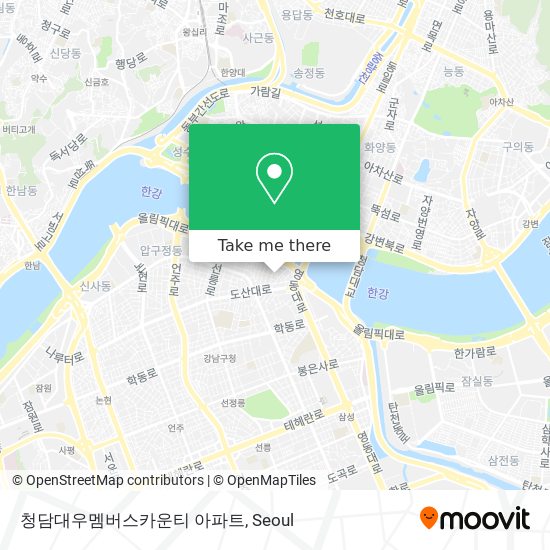 청담대우멤버스카운티 아파트 map