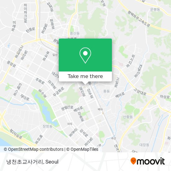 냉천초교사거리 map