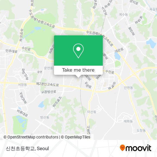 신천초등학교 map