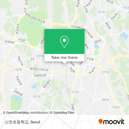 신천초등학교 map