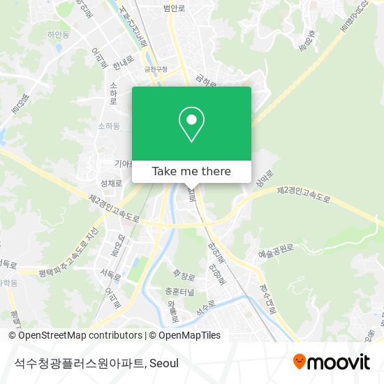 석수청광플러스원아파트 map