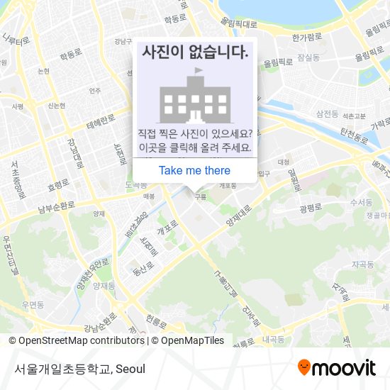 서울개일초등학교 map