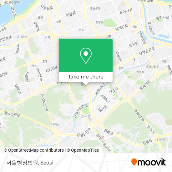 서울행정법원 map