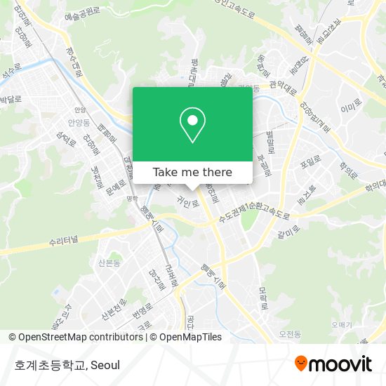 호계초등학교 map